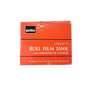 Vintage Yankee Clipper II Roll Film Tank Thermometer Agitator Photo MISSING LID
